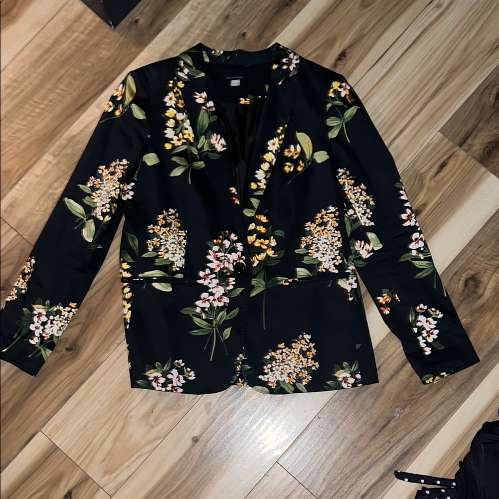 Tommy Hilfiger Black Floral Blazer